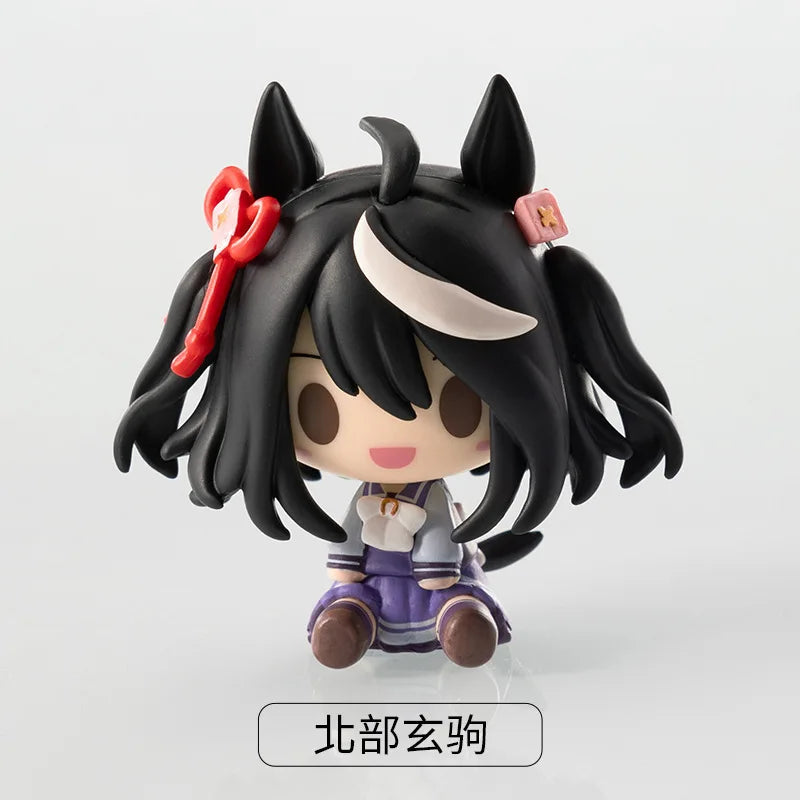 Original Q Version Uma Musume Pretty Derby Tokai Teio Golden Ship Teio Mejiro Mai Candy Toy2nd Wave Mini Figure Model Toys