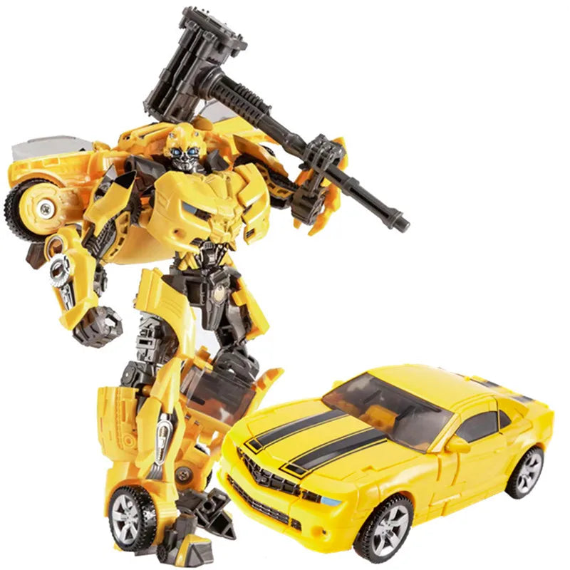 LIJIANG New 23CM Big Size Transformation Toy Aircraft Model Kid Classic Robot Car Action Figures Plastic Model Boys