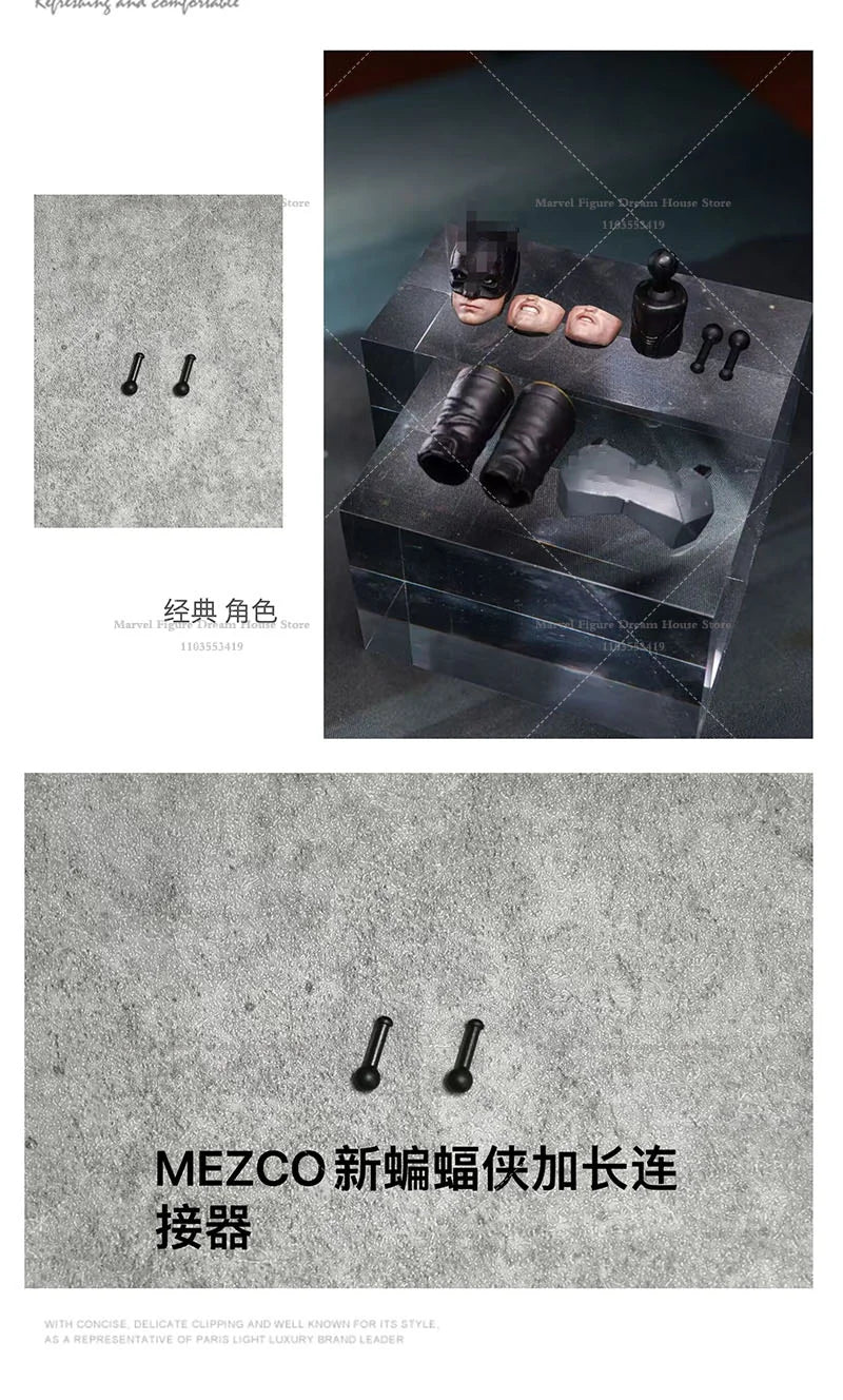 1/12 Scale Helmet Mouth Shape Cuirass Boot Shaft Linker Male Accessory Replaceable Kits For mezco 6-inch Action Figure Soldier
