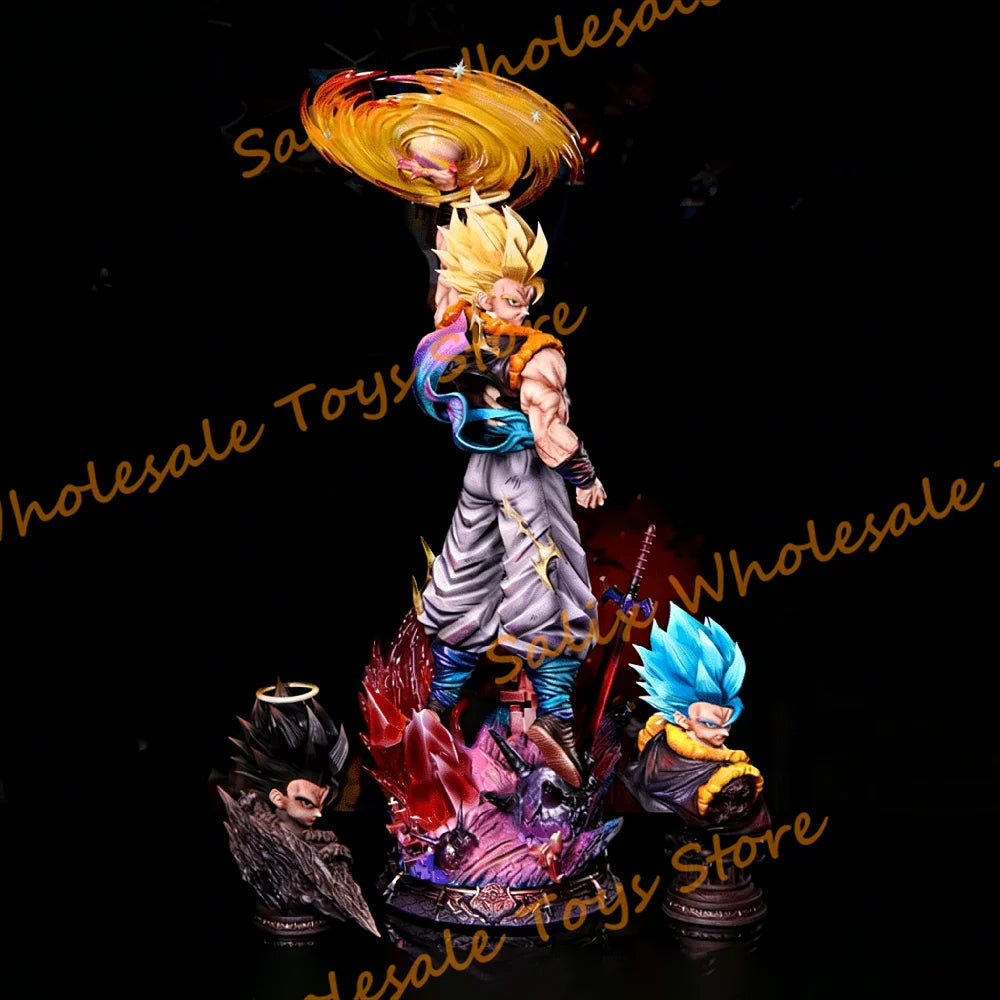 In Stock JT Statue 45cm Dragon Ball Gogeta GK Statue Figure Super Saiyan Anime Figure Pvc Statue Collection Model Gifts Toy