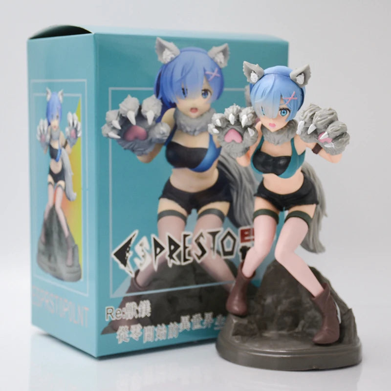 25cm Re:ZERO Starting Life in Another World Anime Figure Rem & Ram Twins Action Figure Rem/Ram Figure Collection Model Doll Toys