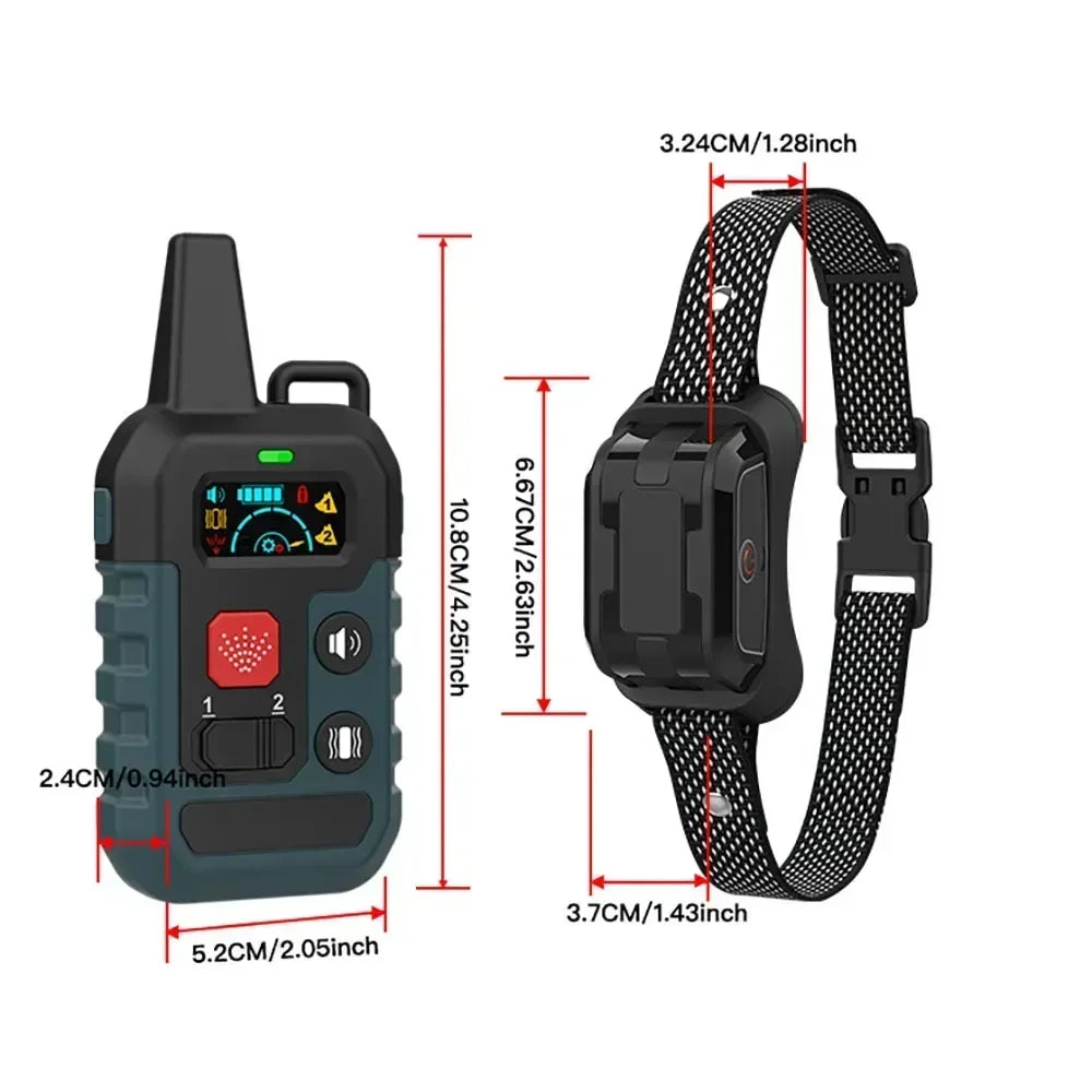 Remote Control Electronic Pet Shock Spray Anti-Barking Training Collar, New Professional Spray Dog Training Device, Color Screen