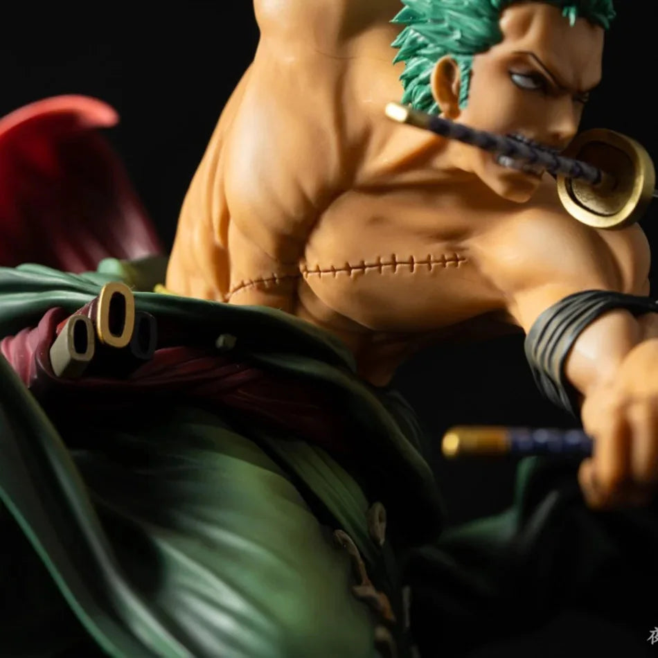 One Piece Roronoa Zoro Anime Action Figure - Three-Blade Sa-Maximum Manga Statue Model for Collectors And Kids