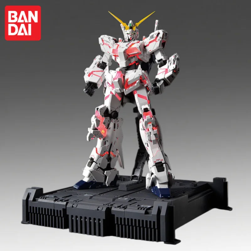In Stock Bandai Original Mgex 1/100 Mgex-gundam Unicorn Gundam Action Figure Model Doll Brand New Boxed Anime Characters Toys