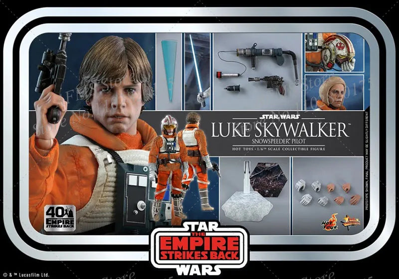 HOTTOYS MMS585 1/6 Men Soldier Luke Skywalker Star Wars The Empire Strikes Back 40Th Anniversary Collection 12Inch Action Figure
