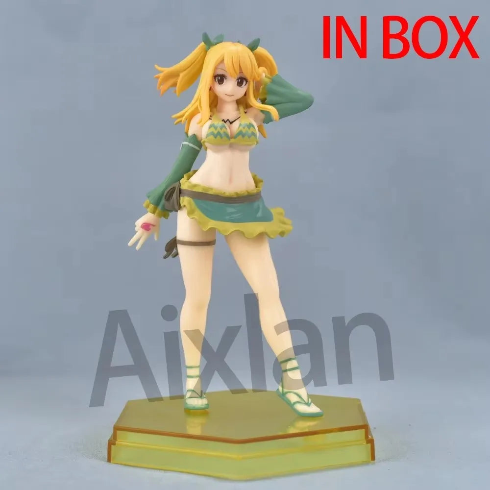 Aixlan Erza Scarlet Figur, 19 cm, Dämonenklinge, Rot, Sakura, keine PVC-Actionfigur, Amin, Geburtstagsgeschenk, Sammlerfigur