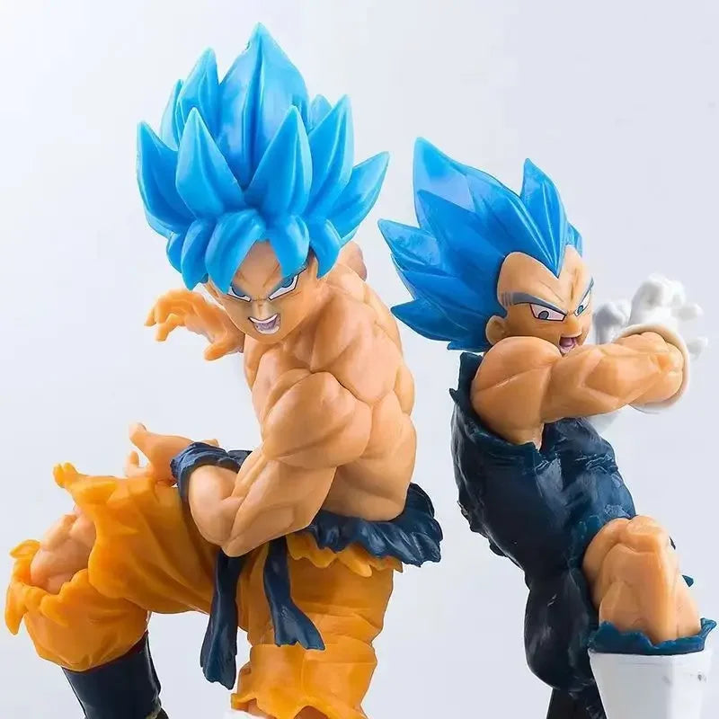 Dragon Ball Figuren Spielzeug LC Legend Anime Charakter Son Goku mit blauen Haaren Vegeta mit blauen Haaren PVC Modell Spielzeug Auto Dekoration Kinder Geschenke