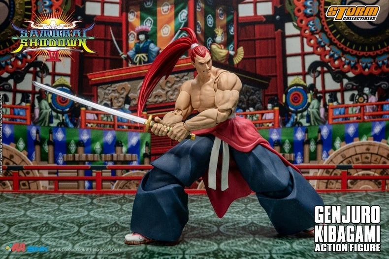 【MT】Original Storm Collectibles Samurai Shodown Kibagami Genjuro Action Figure Model Toy Gift