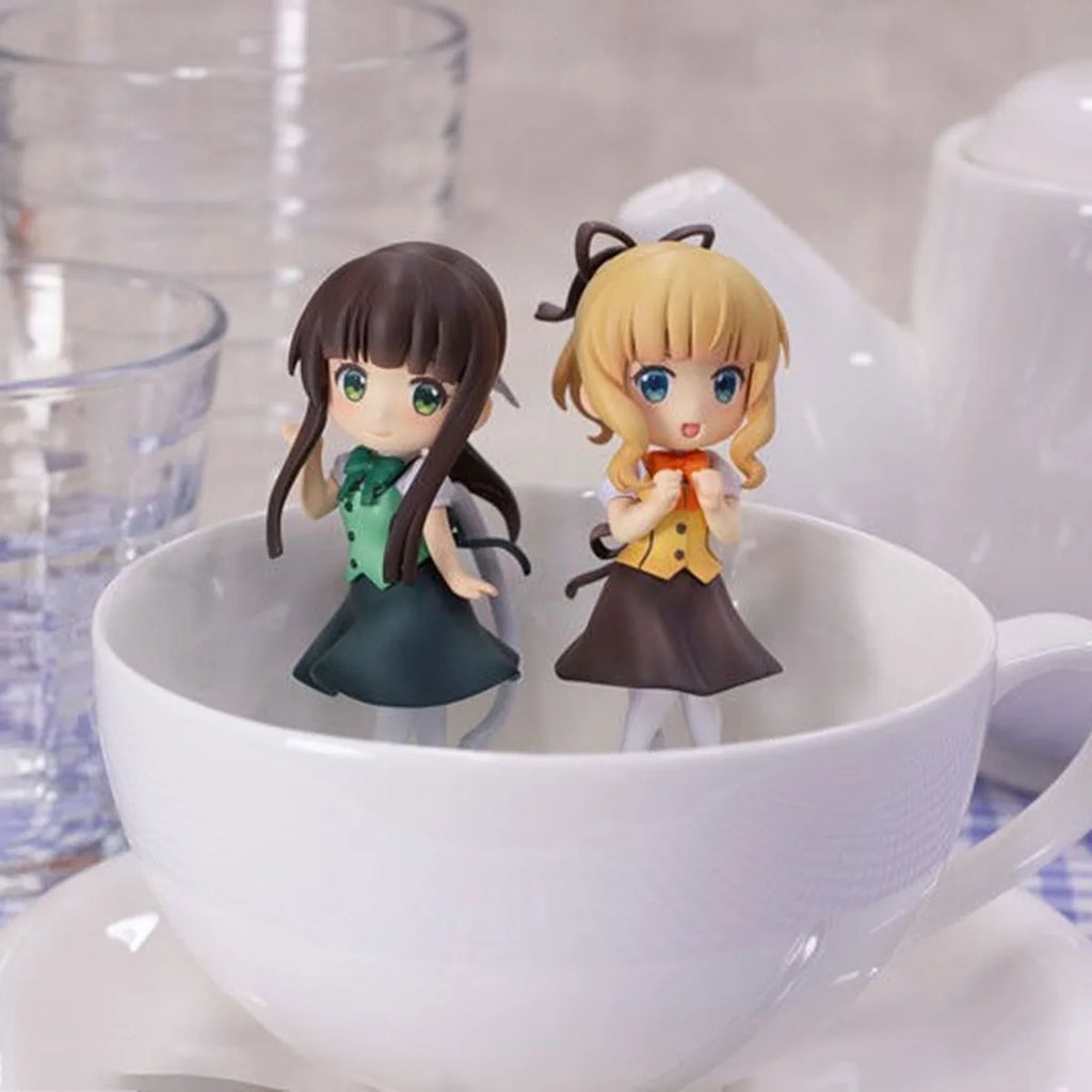 100% Original in Stock PLUM Gochuumon Wa Usagi Desu Ka? Bloom Kirima Syaro Ujimatsu Chiya Anime Figure Collection Series