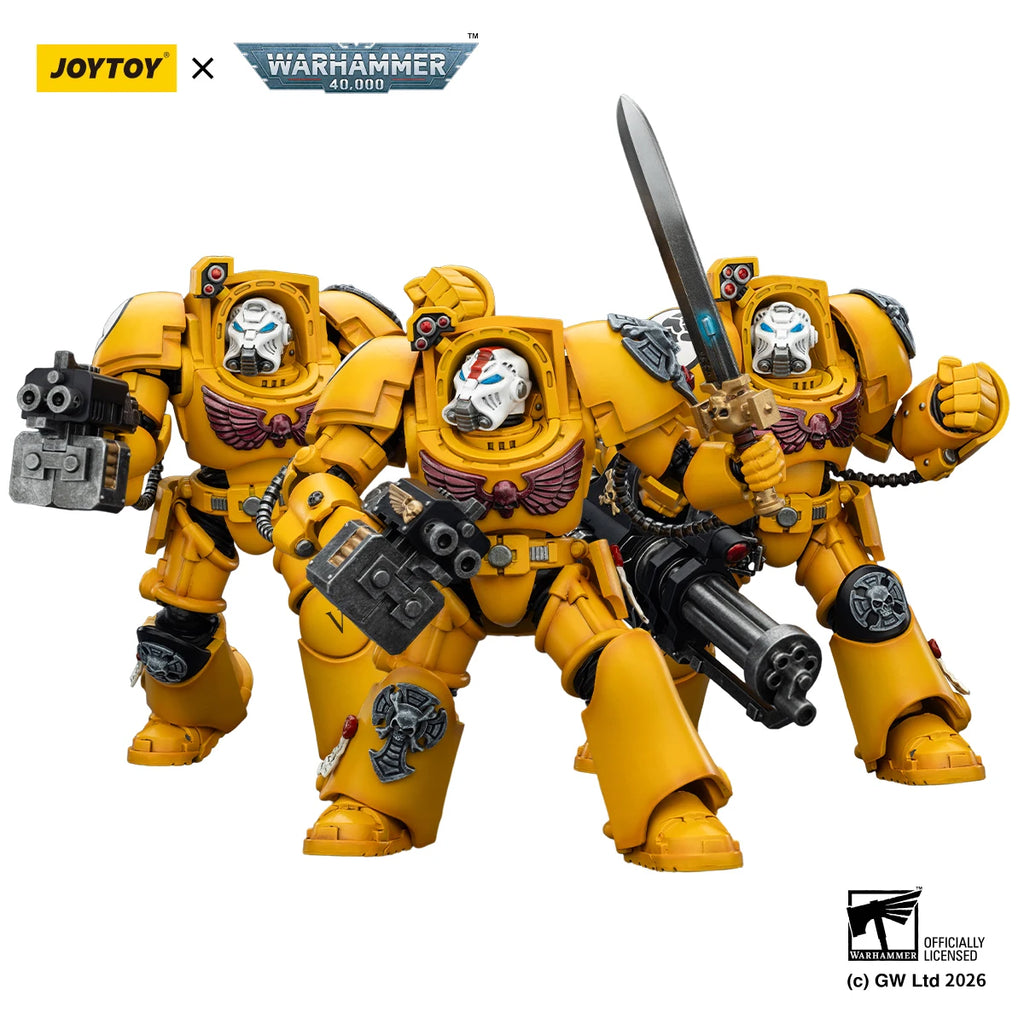 JOYTOY Warhammer 40k 1/18 Action Figures Terminator Black Templars Dark Angels Imperial Fists White Scars Salamanders Model Toys