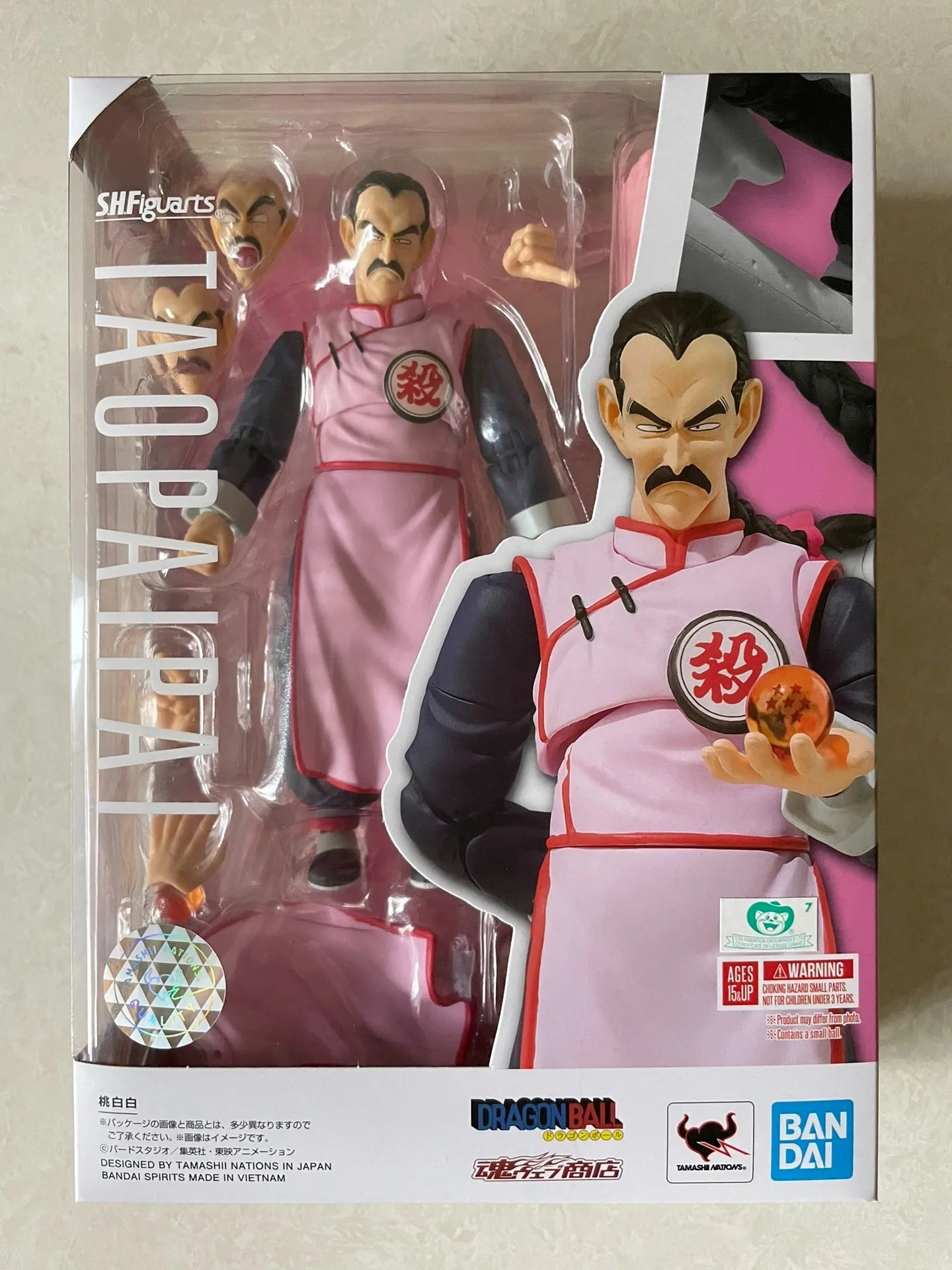 Bandai S.H.Figuarts Dragon Ball TAOPAIPAI Action Figures Genuine SHF Model Kit Figures Collection Model for Childrens Toys Gifts