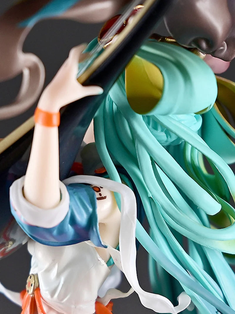 Long Hair Hatsune Miku Anime Themed Desk Decoration Sculpture Figure Cute Girl Toy Model Collectible Item For Fans Of Anime