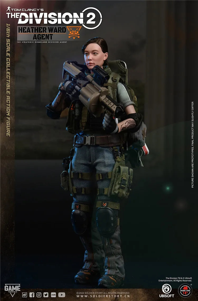 Original SoldierStory SSG009 1/6 Scale Female Soldier Division 2 Agent Demolitions Delciate Full Set12in Action Figure Model