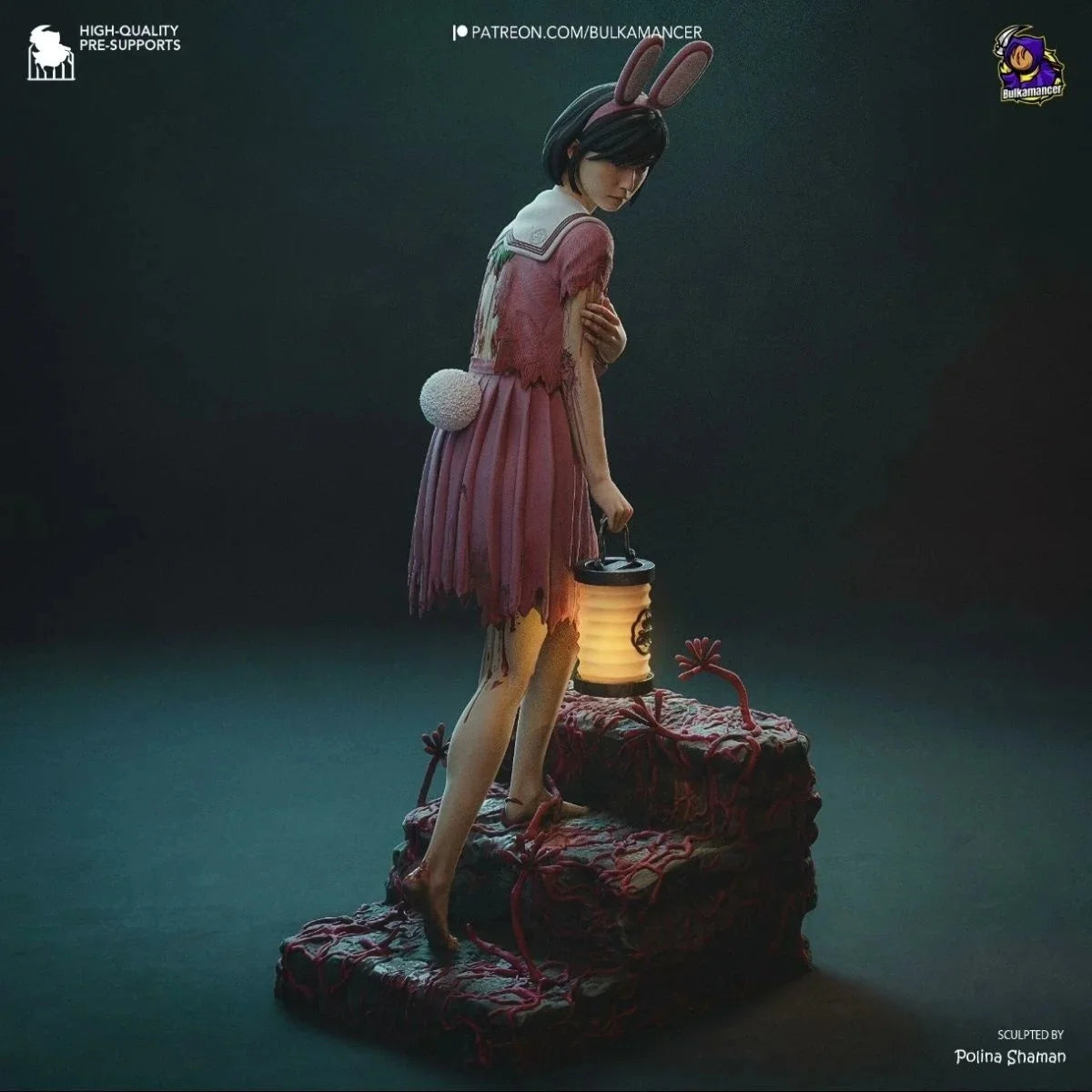 Silent Hill F Shimizu Hinako 3D Printed Resin Model Unpainted Figure Horror Game Christmas Gift