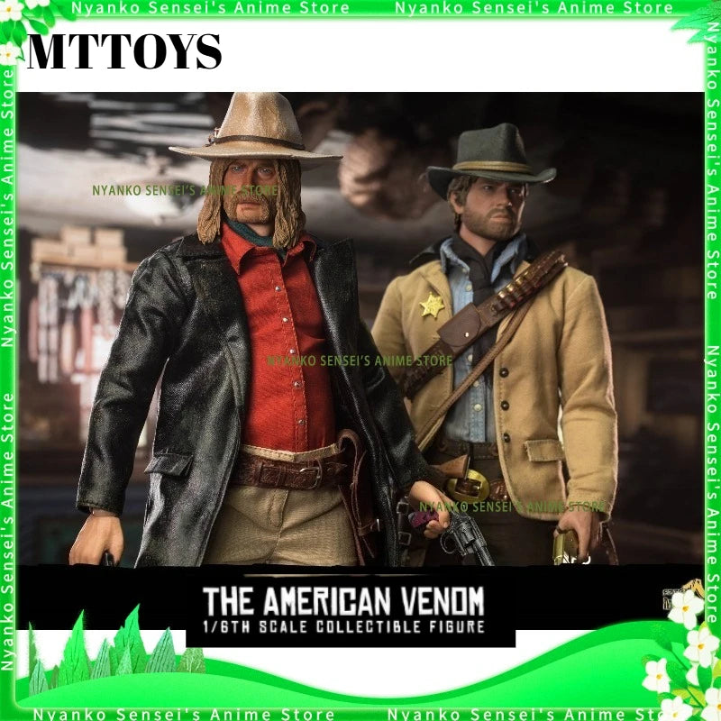 In Stock MTTOYS S014 Red Dead Redemption Micah Bell 1/6 Scale Action Figure Anime Models Toy Doll Gift Hobby Collectible