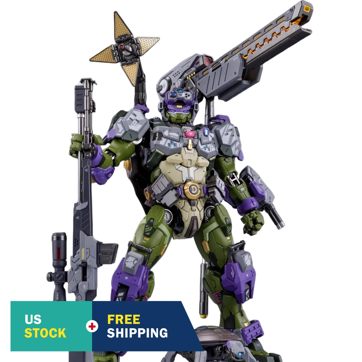 HIPLAY HEATBOYS Mecha Alloy Armor TMNT 4-Turtle Action Figure