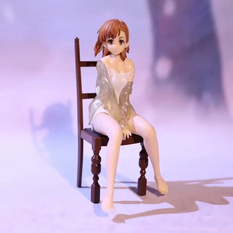 26cm Toaru Majutsu no Index Mikoto Misaka Anime Girl Figure A Certain Magical Index III Action Figure Adult Model Doll Toys Gift