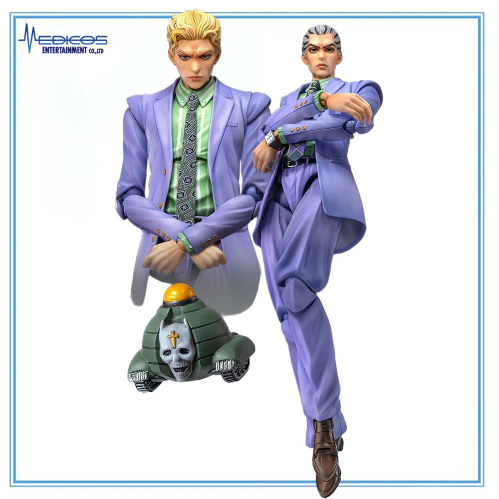 100% Original in Stock Medicos Entertainment Super Action Statue BIG Jojo No Kimyou Na Bouken Kira Yoshikage 20.5cm Model Toys