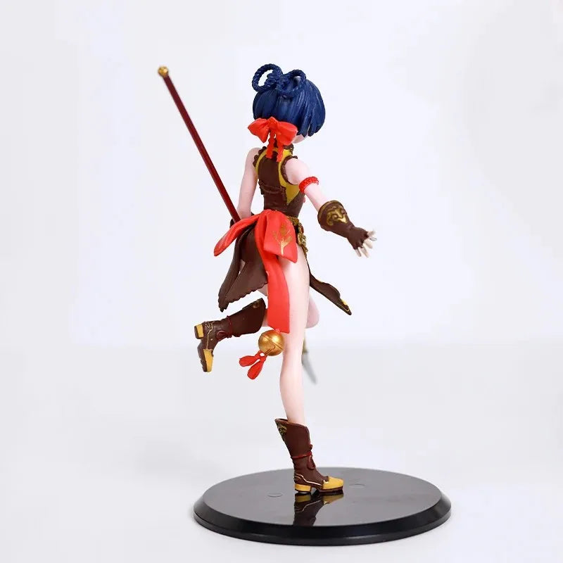 Anime Genshin XiangLing Figur Servieren Niedliche Kawayi Puppe PVC 19cm Modell Puppe Spielzeug Basis Spielzeug Puppe Figuine Ornament Action Ornamente