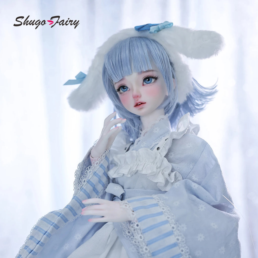 ShugaFairy Sano Original Bjd Doll 1/4 Head Bariy New Kimono Style Anime Girl Joint Toys Fullset