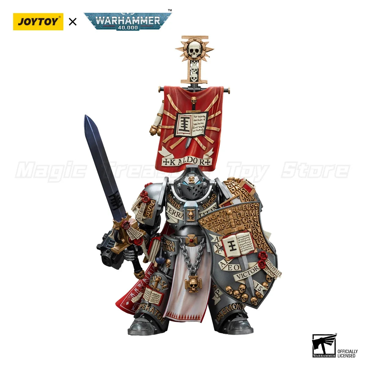 【MT】JOYTOY 1/18 Action Figure Warhammer 40K Grey Knights Kaldor Draigo Model Toys