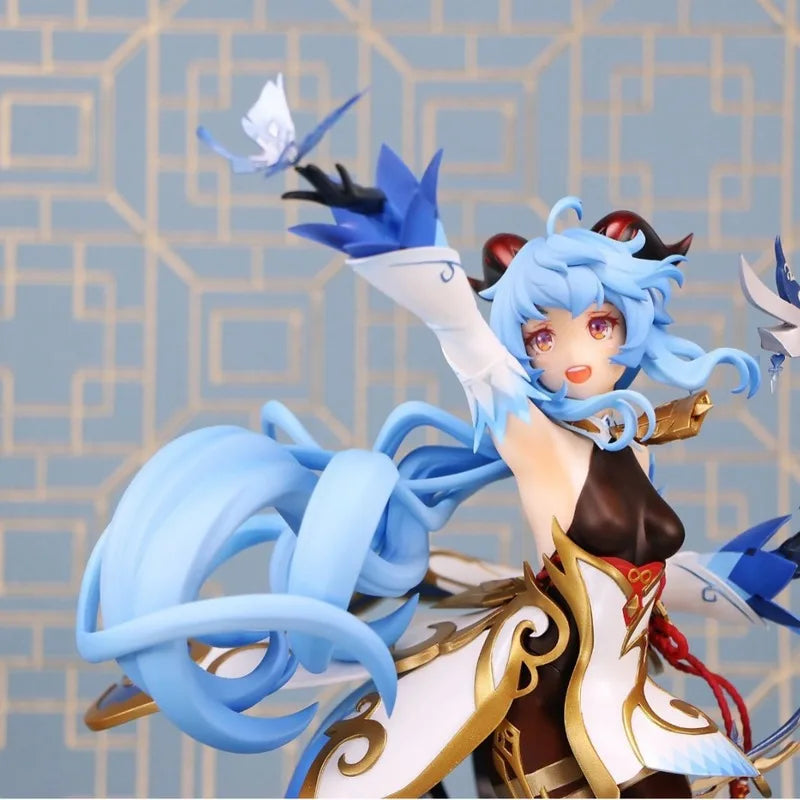 28cm Genshin Impact Game Figure Ganyu Action Figure Peripheral Statue Beauty Gril Collectionmodel Doll Desk Decor Surprise Gifts