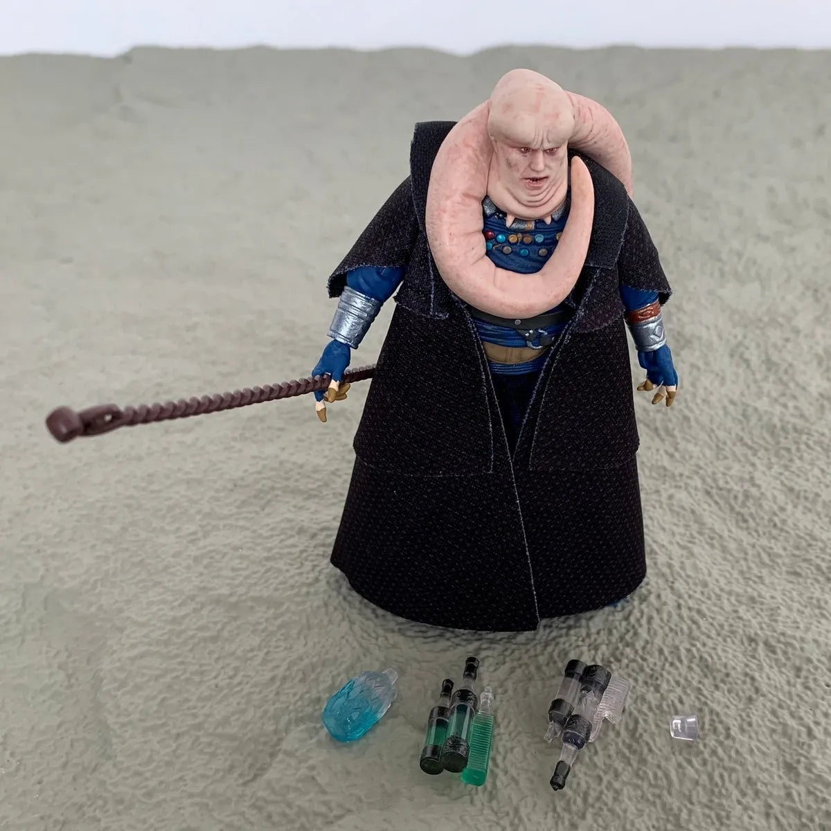 3.75'' Star WarsThe Vintage Collection Kenner Bib Fortuna w/ Staff Accessory Tatooine Throne Room Jointed Action Figures Toy