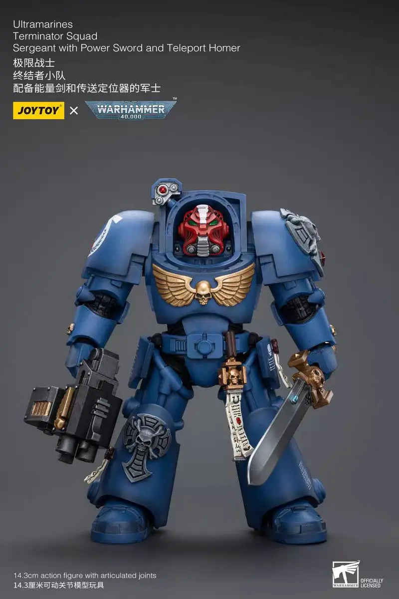 【In Stock】JOYTOY Warhammer 40K Ultramarines Terminator Squad 3PCS 1/18 Action Figure Model Toys