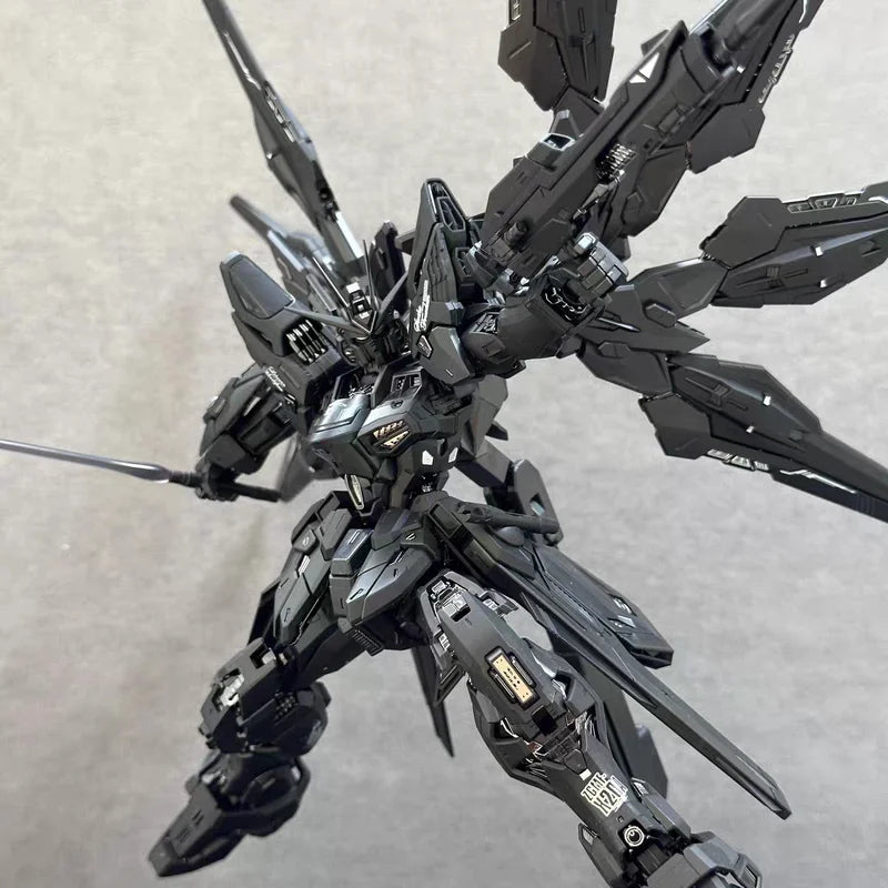 New Changlong 7701 Mgex  1/100 Zgmf-X20a Strike Freedom Black Assembly Model Kits Plastic Skeleton Kits Action Figure Gifts Toys