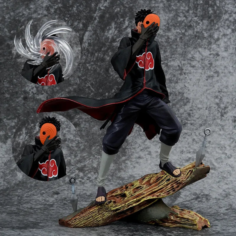 26 cm Anime Akatsuki Uchiha Obito Tobi Battle Ver. GK PVC Actionfigur Statue Sammlung Standmodell Kinderspielzeug Puppengeschenke