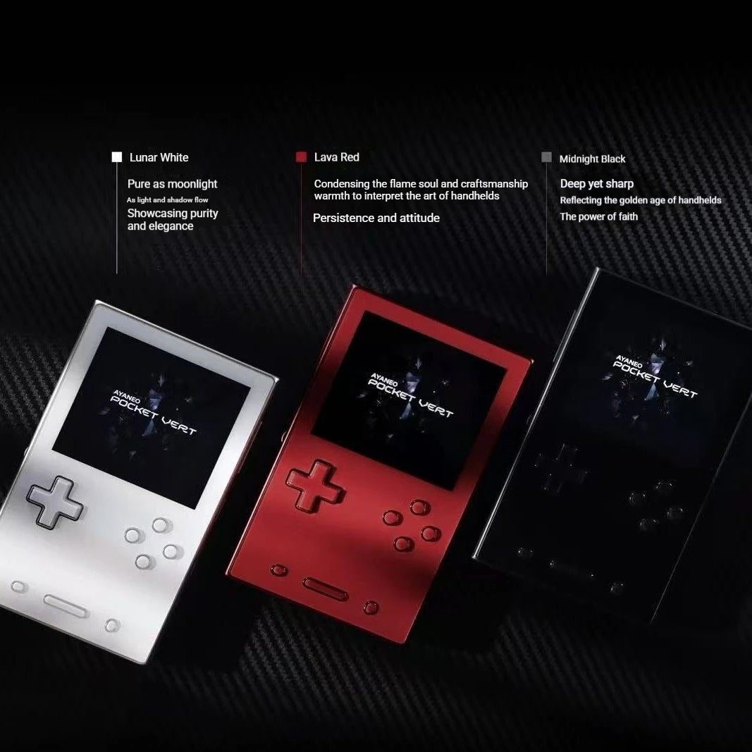 AYANEO Pocket VERT Game Console 3.5Inch 1440*1600 LTPS LCD Screen LTPS LCD 6000mAh Gyroscope WiFi BT Handheld Game Consoles Gift