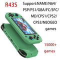 R43S Retro Handheld Video Game Console Open Source Linux System 4.3Inch IPS Screen Portable Pocket Video Player Gaming Machine