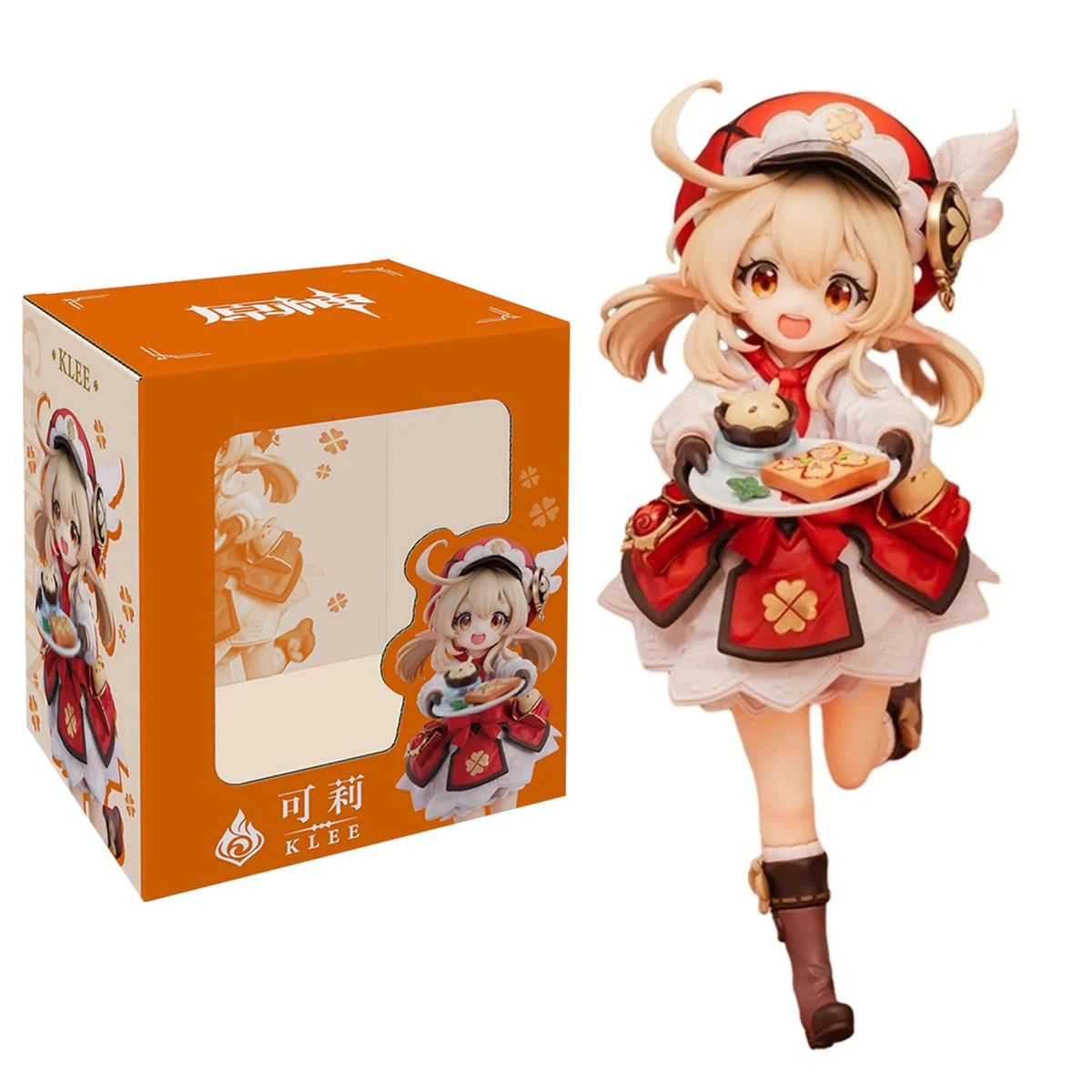 Anime Klee Xiao Figur Spiel Genshin Impact 17CM PVC Sitzend Rote Huttasche Ornamente Modell Kinderspielzeug Puppensammlung Ornamente Geschenk