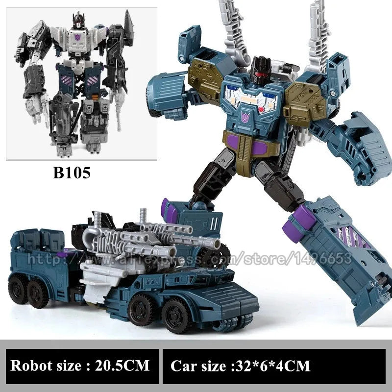 HAIZHIXING NEW 5 IN 1 Transformation Classic Devastator Model Toys G1 Robot Car Aircraft Tank Model Anime Action Figure Kids