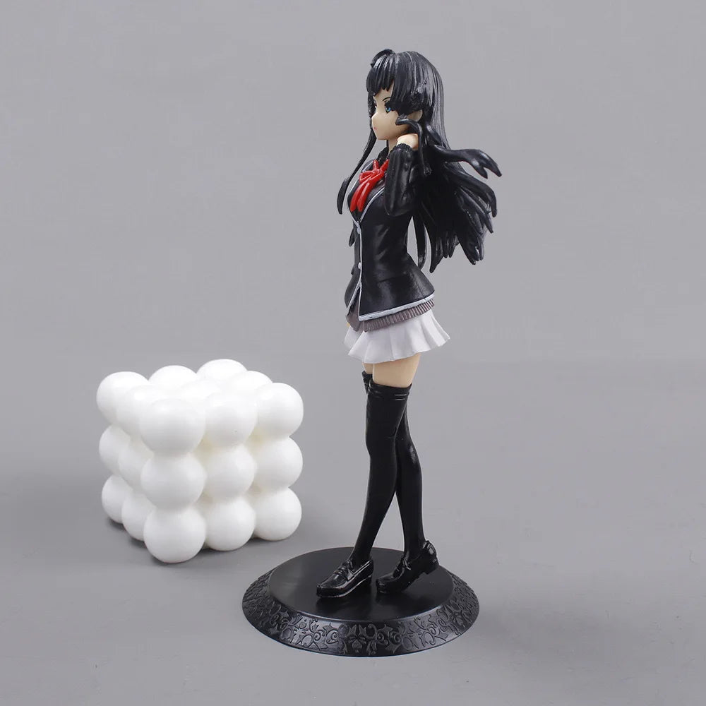 18CM Anime My Teen Romantic Comedy SNAFU Figure Yukinoshita Yukin Stand Animation Model Toys Gifts Collection Decoration PVC