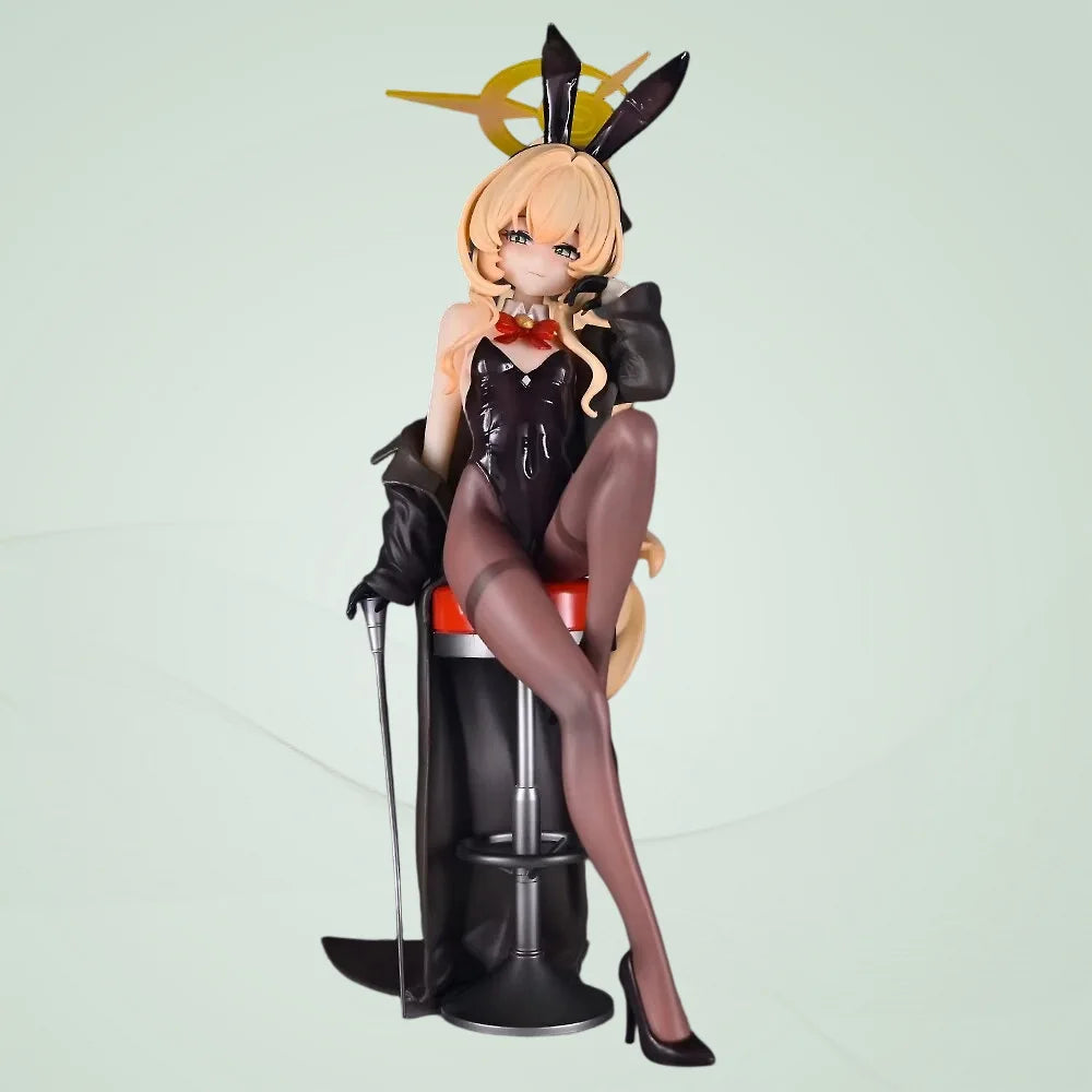 21cm Blue Archive  Professor Niyaniya Bunny Girl Anime Handmade Model Action Figures Desktop Case Decoration Ornament Gift