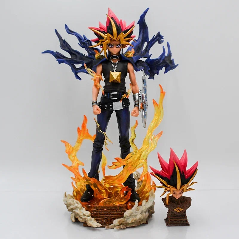 27cm Raa no Yokushinryuu Anime Figure Yu-Gi-Oh! Duel Monsters Yami Yugi Action Figure Dark Magician Girl Figurine Model Doll Toy