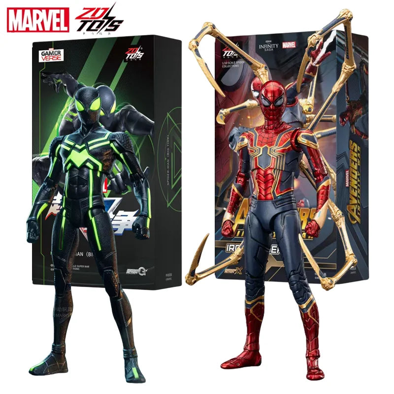 ZD Toys Super War Big Time Spider-Man Actionfigur ML Avengers Infinity War Iron Spider 2.0 1/10 Spider-Man-Sammlungsspielzeug