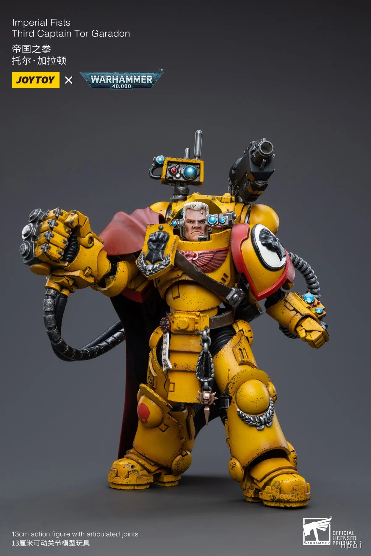 Original in Stock JOYTOY WARHAMMER 40K Imperial Fists Third Captain Tor Garadon 1/18 Figures Model Toys Collection Gift