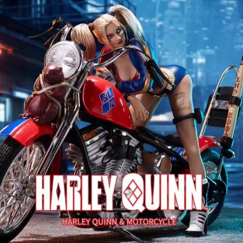 Genuine Principal Gu Dc Suicide Squad Harleen Quinzel Motorcycle Action Figure Model Ornaments Collectible