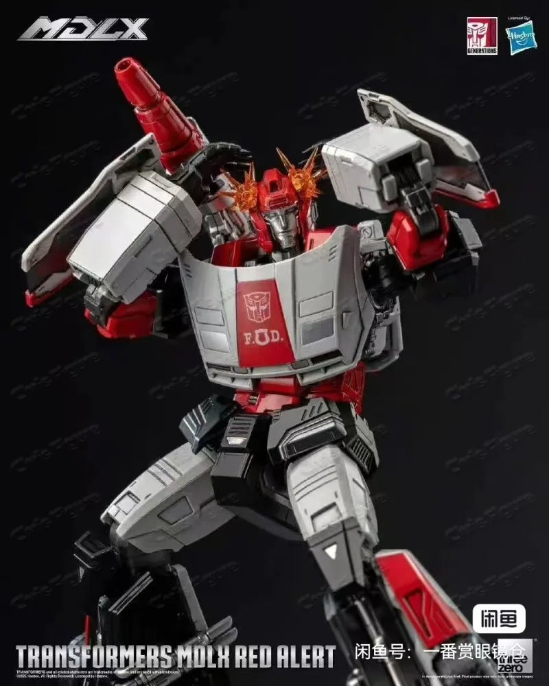 In Stock Original ThreeZero 3A G1 MDLX Transformed Into Red Alert Action Figure Boutique Collection Gift