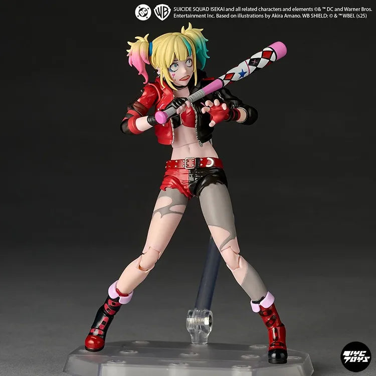 KAIYODO Amazing Yamaguchi Revoltech Harley Quinn Suicide Squad from Another World Action Figure Toy Model Gift