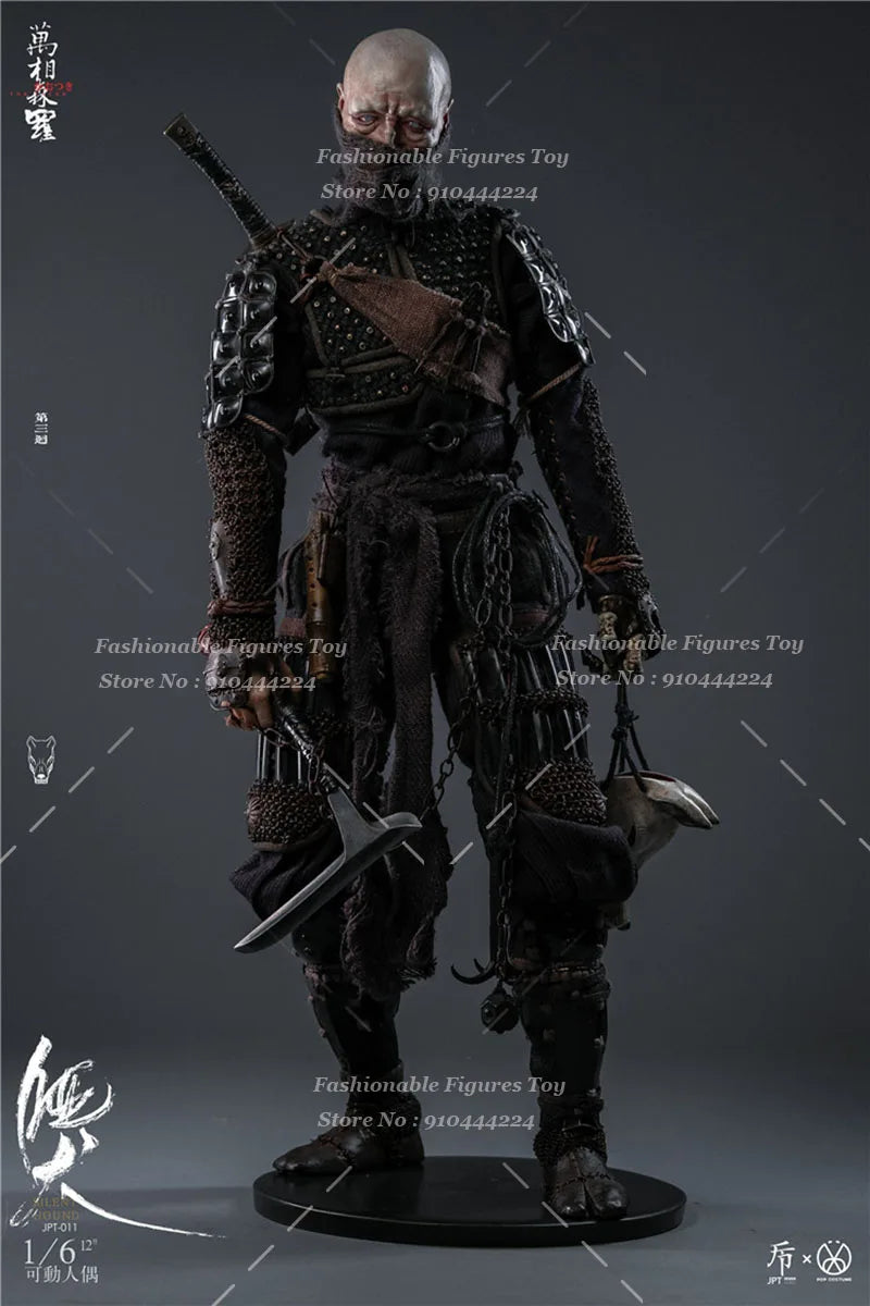 JPT design × POPCOSTUME 1/6 Men Soldier Silent Hound Ninjas Full Set 12Inch Action Figure Model Best Collectable Gifts