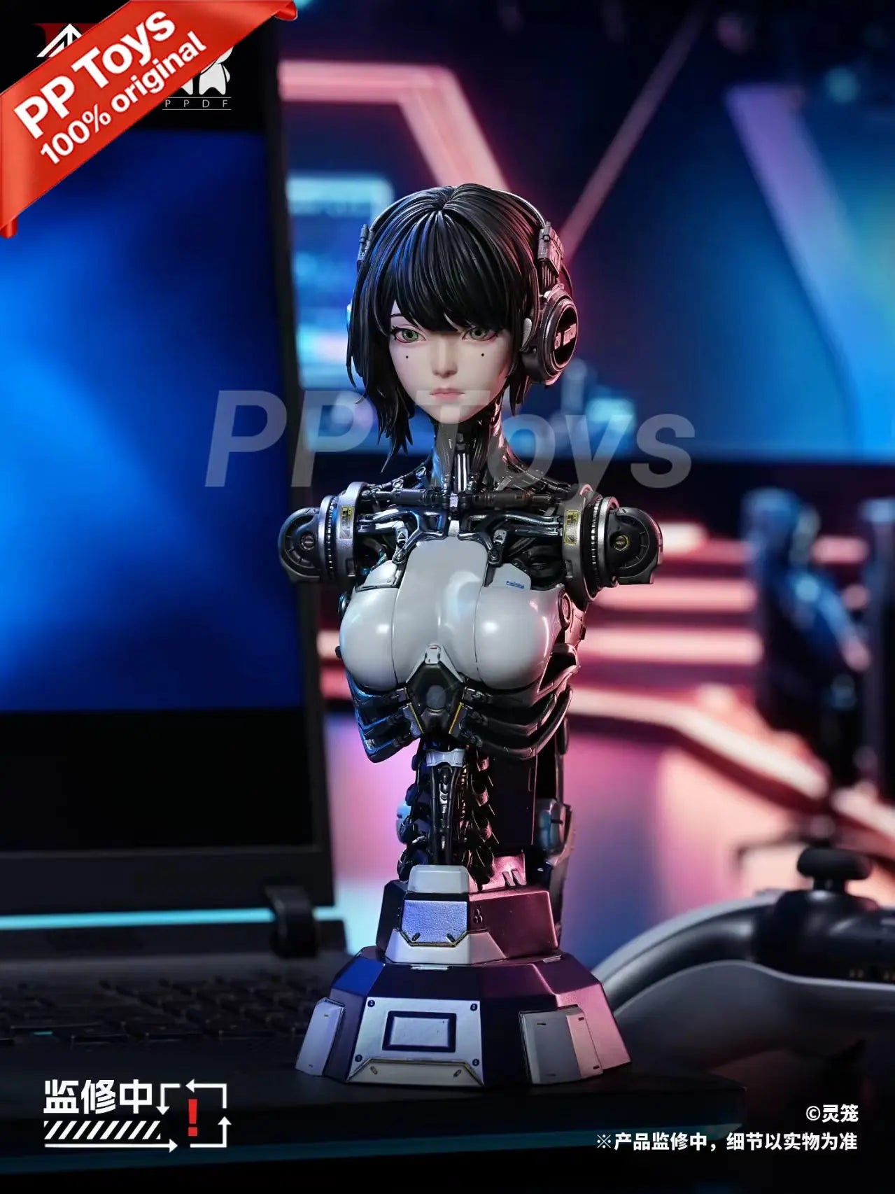 Pre-sale March LingCage ASH Super AI 1/4 Bust 21.6cm Desktop Ornaments Decorate The Action Figure with Light Strip
