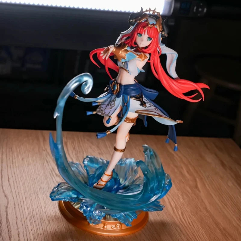 Genuine Anime Genshin Impact Doll Neru Model Doll Statue Pvc Action Doll Statue Game Periphery Collection Children's Toys Gifts