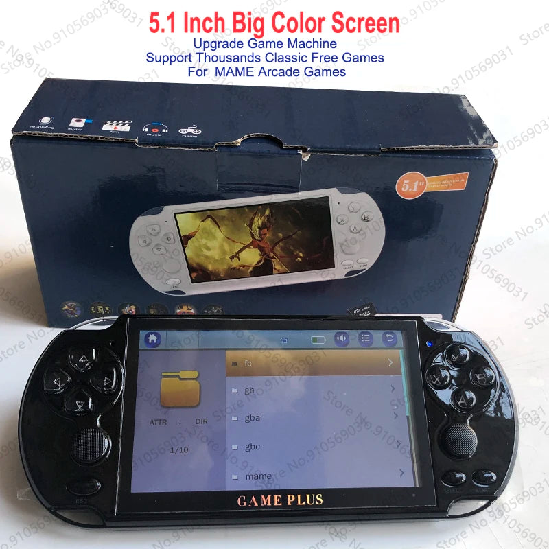 5.1 inch 8GB X9 handheld game player Video Game Console Player for psp