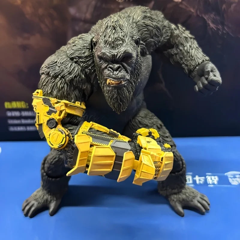 HIYA Original In Stock Gesila vs. Kong Rise of the Empire Kong Mechanical Gloves Version Action Figure Model Display Toys Gifts