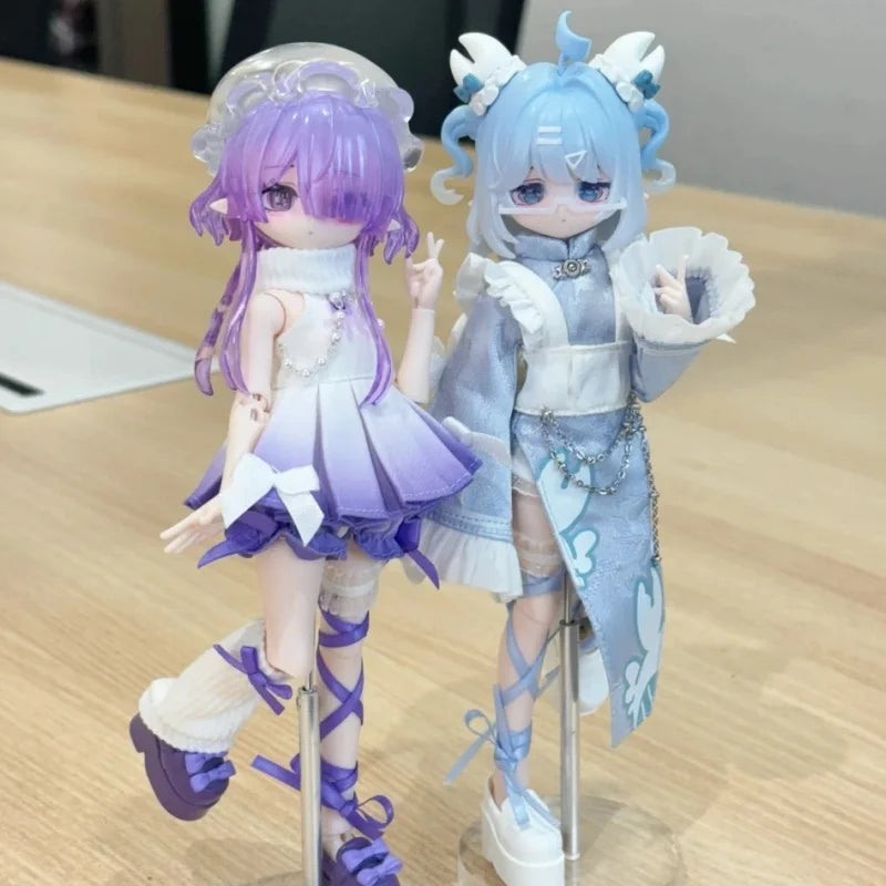 Genuine Come4free Minty 1/8 Bjd Ocean Gem Series Blind Box Articulated Action Figure 8 Point Bjd Model Collectible Toy Play Gift