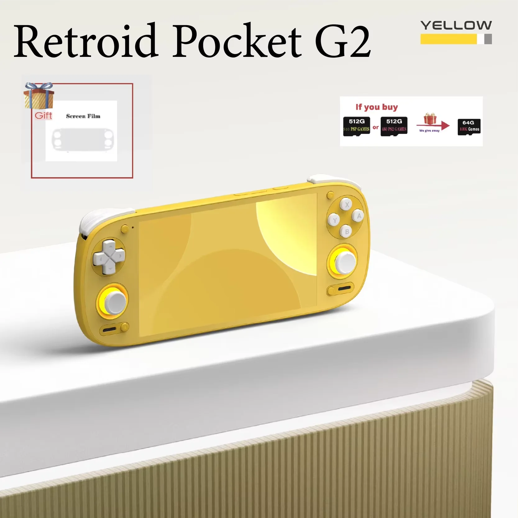 Retroid Pocket G2 RP G2 Retro Handheld Game Console Video Game Consoles 5.5Inch 1080P AMOLED Screen  Android15 5000mAh PSP PS2