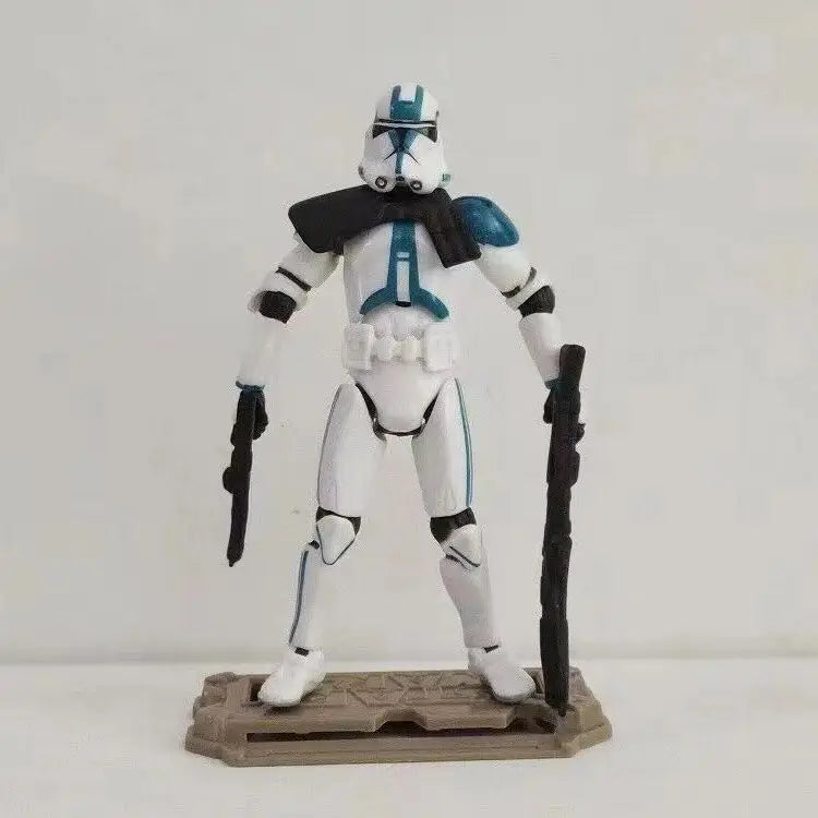 Star Wars Republic 501-st Legion Blue White Trooper 3.75" Loose Action Figure